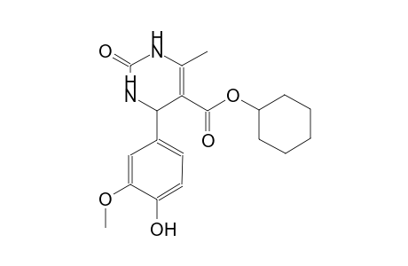 cyclohexyl 4-(4-hydroxy-3-methoxyphenyl)-6-methyl-2-oxo-1,2,3,4-tetrahydro-5-pyrimidinecarboxylate