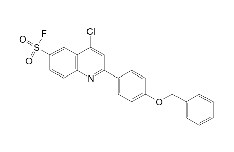 2-[p-(benzyloxy)phenyl]-4-chloro-6-quinolinesulfonyl fluoride