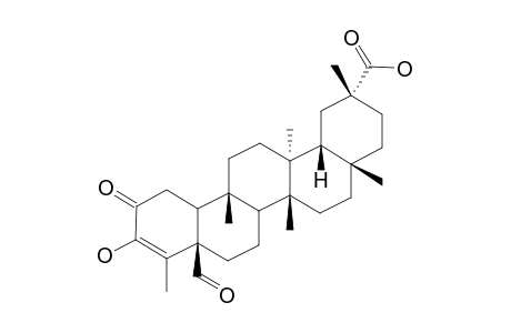 3-HYDROXY-D:A-FRIEDOOLEAN-24-AL-3-EN-2-ON-29-OIC_ACID;CANGORONINE