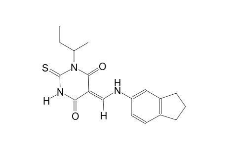 (5Z)-1-sec-butyl-5-[(2,3-dihydro-1H-inden-5-ylamino)methylene]-2-thioxodihydro-4,6(1H,5H)-pyrimidinedione