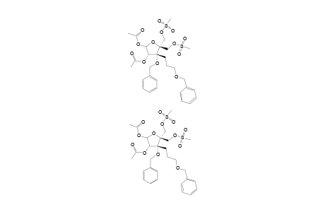 1,2-DI-O-ACETYL-3-O-BENZYL-3-C-(3-BENZYLOXY)-PROPYL-4-O-MESYL-4-C-MESYLOXYMETHYL-D-ERYTHRO-PENTOFURANOSE