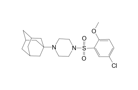 1-(1-adamantyl)-4-(5-chloranyl-2-methoxy-phenyl)sulfonyl-piperazine