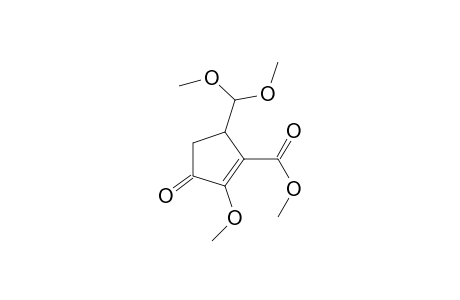 5-(dimethoxymethyl)-2-methoxy-3-oxo-1-cyclopentenecarboxylic acid methyl ester