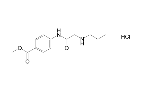 p-(2-Propylaminoacetamido)benzoic acid, methyl ester, hydrochloride