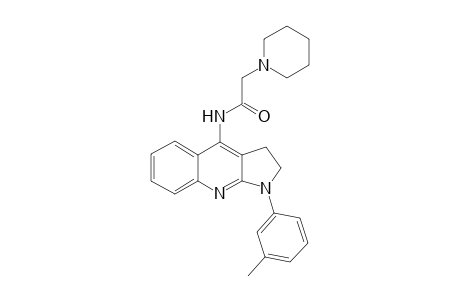 N-[1-(3-methylphenyl)-2,3-dihydropyrrolo[2,3-b]quinolin-4-yl]-2-(1-piperidinyl)acetamide