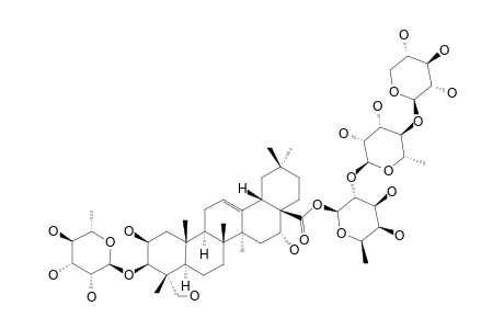 #3B;BESYSAPONIN-C12;3-O-ALPHA-L-RHAMNOPYRANOSYL-POLYGALACIC-ACID-28-O-ALPHA-L-RHAMNOPYRANOSYL-(1->3)-BETA-D-XYLOPYRANOSYL-(1->4)-ALPHA-L-RHAMNOPYRANOSYL-(1->2)