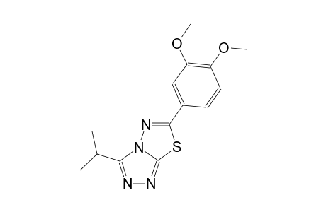 [1,2,4]triazolo[3,4-b][1,3,4]thiadiazole, 6-(3,4-dimethoxyphenyl)-3-(1-methylethyl)-