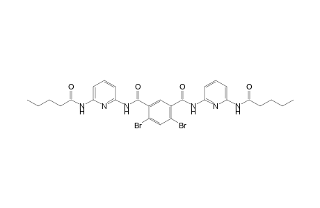 4,6-Dibromo-N,N'-bis[6-(pentanoylamino)pyrid-2-yl]isophthalamide