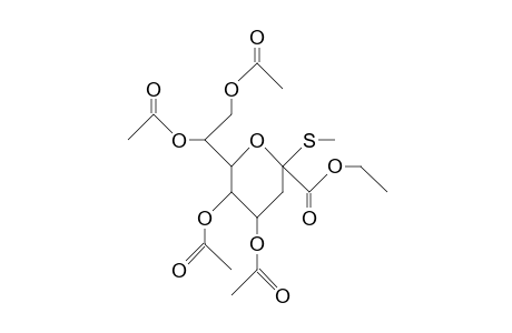 (Methyl 4,5,7,8-tetra-O-acetyl-3-deoxy-2-thio-A-D-manno-octulopyranosid)onic acid, ethyl ester