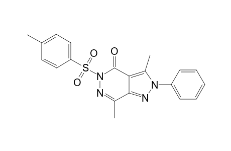 1,4-Dimethyll-2-phenyl-6-(4-methylphenylsulfonyl)pyrazolo[3,4-d]-1,6-dihydropyridazin-7(2H)-one