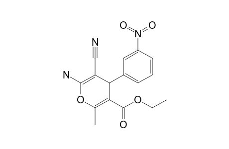 6-amino-5-cyano-2-methyl-4-(3-nitrophenyl)-4H-pyran-3-carboxylic acid ethyl ester