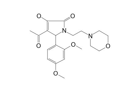 2-(2,4-dimethoxyphenyl)-3-ethanoyl-1-(2-morpholin-4-ylethyl)-4-oxidanyl-2H-pyrrol-5-one