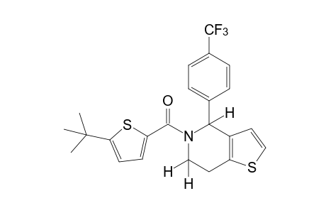 5-(5-tert-BUTYL-2-THENOYL)-4,5,6,7-TETRAHYDRO-4-(alpha,alpha,alpha-TRIFLUORO-p-TOLYL)THIENO[3,2-c]PYRIDINE