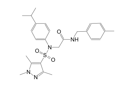 acetamide, 2-[[4-(1-methylethyl)phenyl][(1,3,5-trimethyl-1H-pyrazol-4-yl)sulfonyl]amino]-N-[(4-methylphenyl)methyl]-