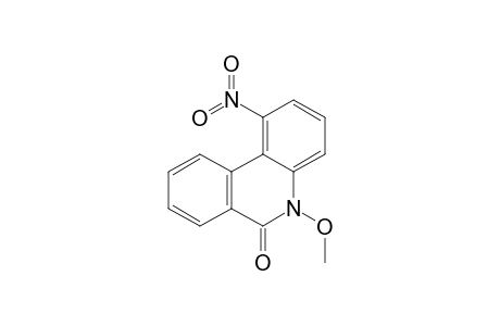 6(5H)-Phenanthridinone, 5-methoxy-1-nitro-