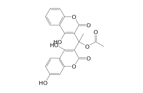 Ethyl 1-[4',7'-dihydroxycoumarin-3'-yl]-1- [4-hydroxycoumarin-3'-yl] acetate