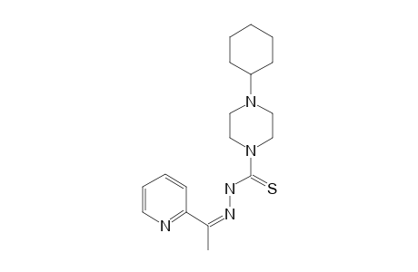 4-Cyclohexylpiperazin-1-carbothioic acid 2-[1-[2-pyridyl]ethylidene]thiosemicarbazide