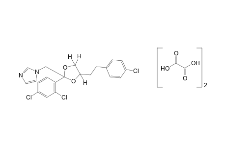 1-{[4-(p-Chlorophenethyl)-2-(2,4-dichlorophenyl)-1,3-dioxolan-2-yl]methyl}imidazole, oxalate(1.2) (salt)