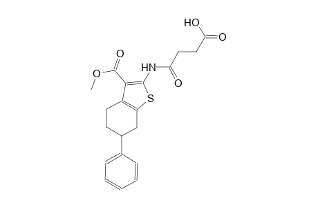 4-{[3-(methoxycarbonyl)-6-phenyl-4,5,6,7-tetrahydro-1-benzothien-2-yl]amino}-4-oxobutanoic acid