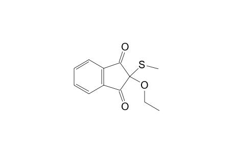 1,3-INDANDIONE, 2-ETHOXY-2-/METHYL- THIO/-,