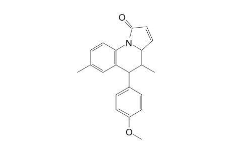 endo-1,3a,4,5-Tetrahydro-4,7-dimethyl-5-(4-methoxyphenyl)pyrrolo[1,2-a]quinolin-1-one