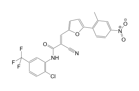 (2E)-N-[2-chloro-5-(trifluoromethyl)phenyl]-2-cyano-3-[5-(2-methyl-4-nitrophenyl)-2-furyl]-2-propenamide