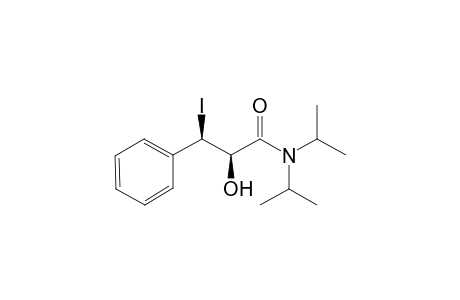 (2R*,3R*)-2-Hydroxy-3-iodo-N,N-diisopropyl-3-phenylpropanamide
