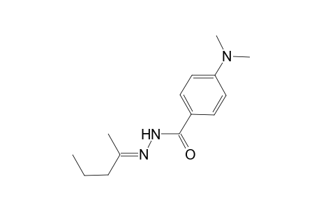 4-(dimethylamino)-N'-[(E)-1-methylbutylidene]benzohydrazide