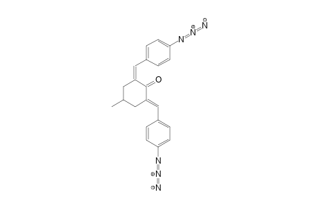 (2Z,6E)-2,6-bis(4-azidobenzylidene)-4-methylcyclohexanone