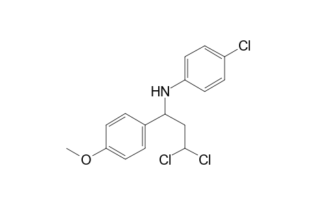 4-chloro-N-(3,3-dichloro-1-(4-methoxyphenyl)propyl)aniline