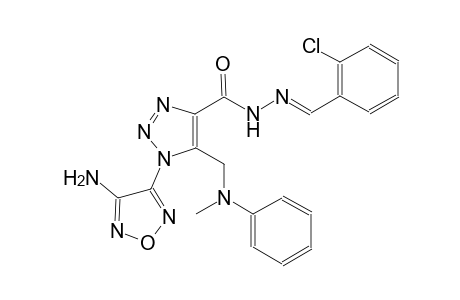 1-(4-amino-1,2,5-oxadiazol-3-yl)-N'-[(E)-(2-chlorophenyl)methylidene]-5-[(methylanilino)methyl]-1H-1,2,3-triazole-4-carbohydrazide