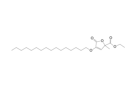 3-Hexadecyloxy-5-methyl-5-(ethoxycarbonyl)-2(5H)-furanone