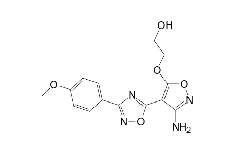 3-(4'-Methoxyphenyl)-5-[5'-(hydroxyethoxy)-3'-aminoisoxazol-4'-yl]-1,2,4-oxadiazole