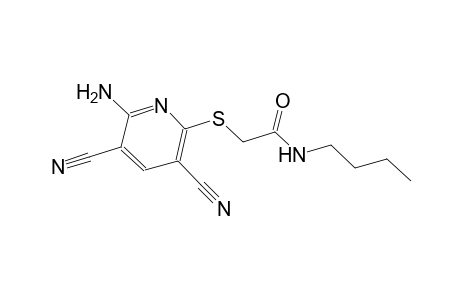 2-[(6-amino-3,5-dicyano-2-pyridinyl)sulfanyl]-N-butylacetamide