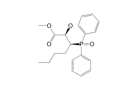 METHYL-(2R*,3S*)-3-DIPHENYLPHOSPHINOYL-2-HYDROXYHEPTANOATE