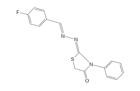3-phenyl-2,4-thiazolidinedione, 2-azine with p-fluorobenzaldehyde