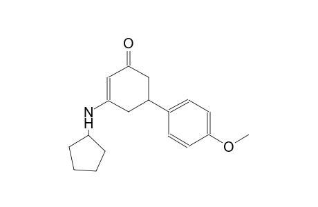 3-(cyclopentylamino)-5-(4-methoxyphenyl)-2-cyclohexen-1-one