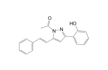 1-ACETYL-3-(2-HYDROXYPHENYL)-5-STYRYLPYRAZOLE