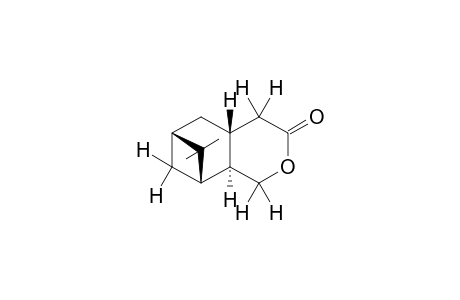 (-)-7,7-dimethyl-4aR,5,6S,7,8S,8aR-hexahydro-6,8-methano-1H-2-benzopyran-3(4H)-one