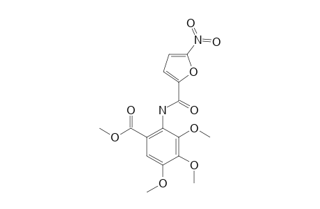 N-(5-nitro-2-furoyl)-3,4,5-trimethoxyanthranilic acid, methyl ester