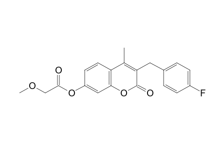 3-(p-fluorobenzyl)-7-hydroxy-4-methylcoumarin, methoxyacetate