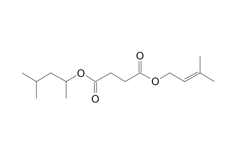 Succinic acid, 3-methylbut-2-en-1-yl 4-methylpent-2-yl ester