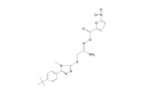 2-{[5-(p-tert-butylphenyl)-4-methyl-4H-1,2,4-triazol-3-yl]thio}-o-(5-nitro-2-furoyl)acetamidoxime