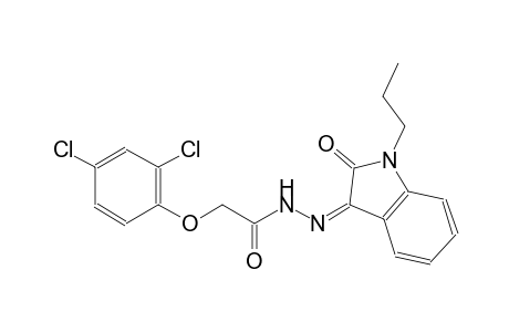 2-(2,4-dichlorophenoxy)-N'-[(3Z)-2-oxo-1-propyl-1,2-dihydro-3H-indol-3-ylidene]acetohydrazide
