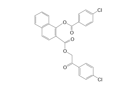 1-hydroxy-2-naphthoic acid, p-chlorophenacyl ester, p-chlorobenzoate