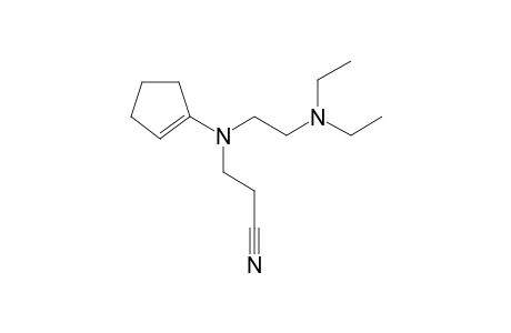 3-[N-[2-Diethylaminoethyl]-1-cyclopentenylamino]propionitrile