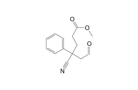 Methyl 4-cyano-6-oxo-4-phenylhexanoate
