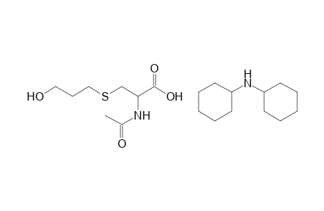 N-acetyl-3-[(3-hydroxypropyl)thio]alanine, compound with dicyclohexylamine (1:1)