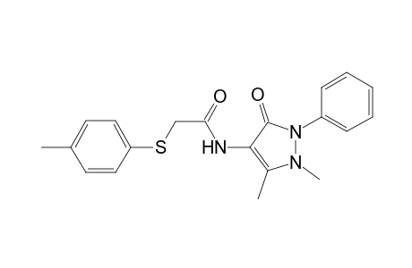 N-(1,5-dimethyl-3-oxo-2-phenyl-2,3-dihydro-1H-pyrazol-4-yl)-2-[(4-methylphenyl)sulfanyl]acetamide