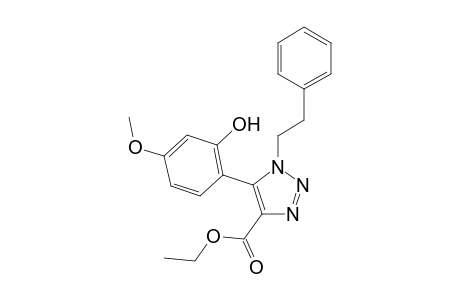 Ethyl 5-(2-hydroxy-4-methoxyphenyl)-1-phenethyl-1H-1,2,3-triazole-4-carboxylate